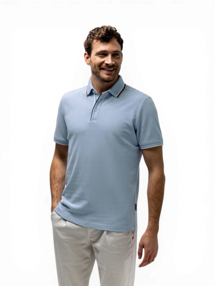 Lichtblauwe polo State Of Art 