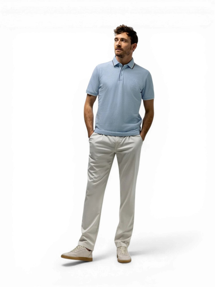 Lichtblauwe polo State Of Art 