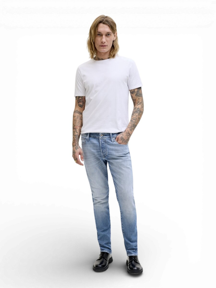 Blauwe jeans slim low Jjiglenn Jack&Jones 