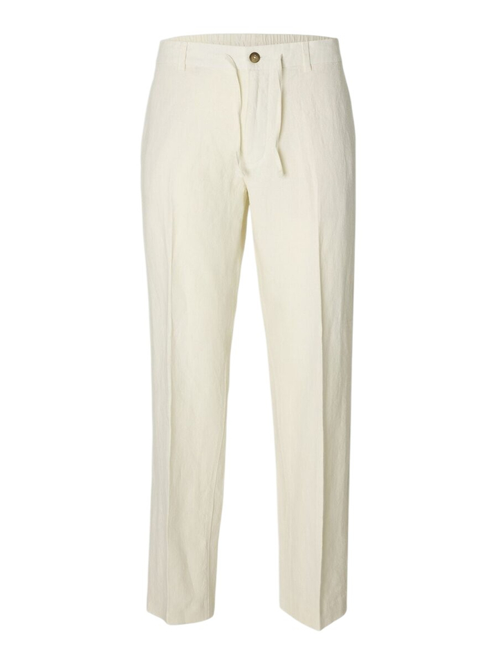 Witte linnen broek Selected 