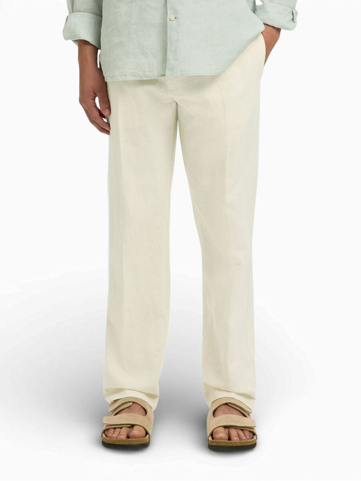 Witte linnen broek Selected 