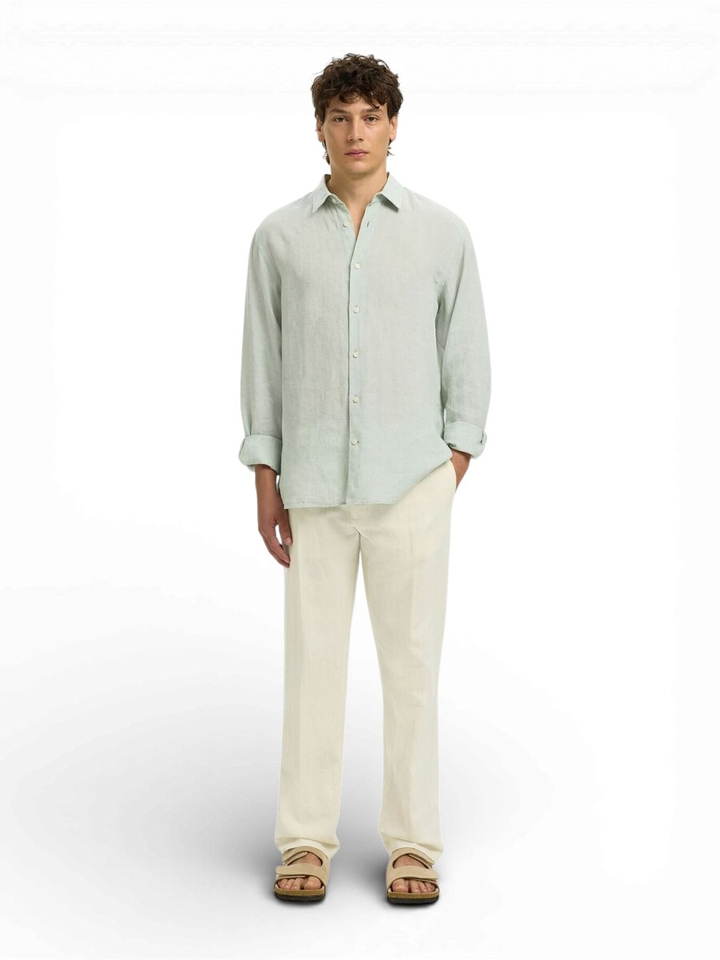 Witte linnen broek Selected 