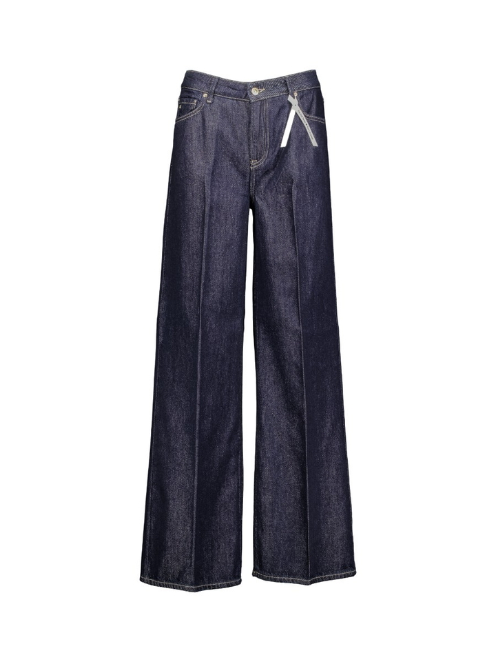 Donkerblauwe loose fit jeans Sventy Raffaello Rossi