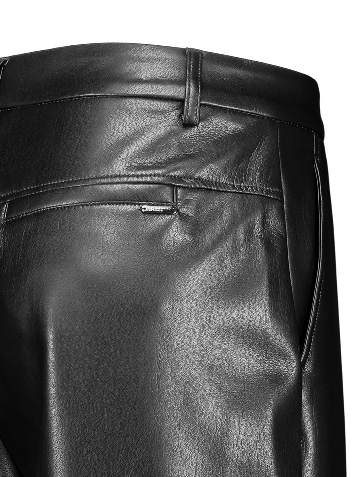 Zwarte broek in imitatieleer Raffaello Rossi