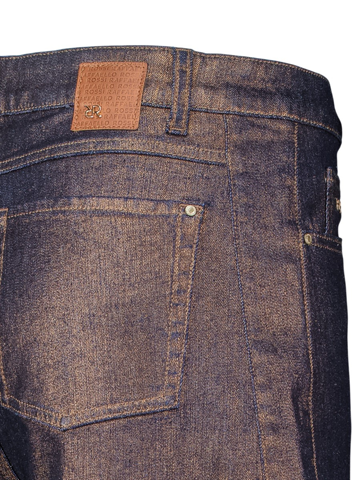 Bronskleurige barrelfit jeans Tira Raffaello Rossi