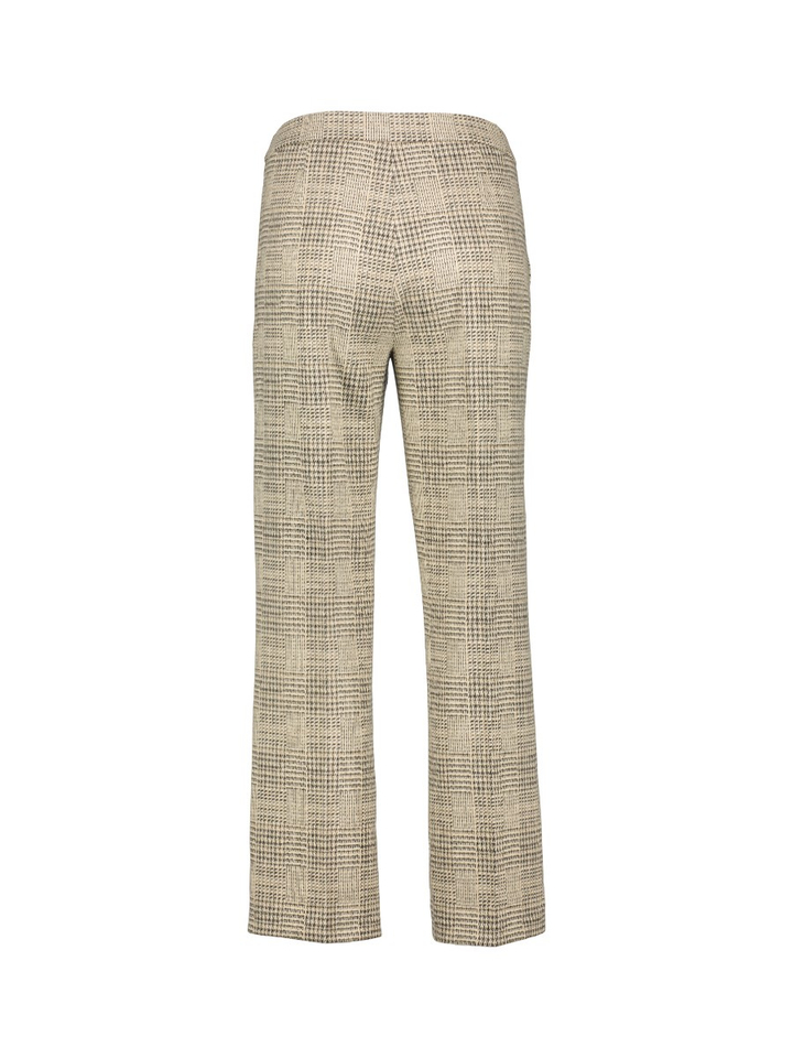 Beige broek in ruitmotief Renee Raffaello