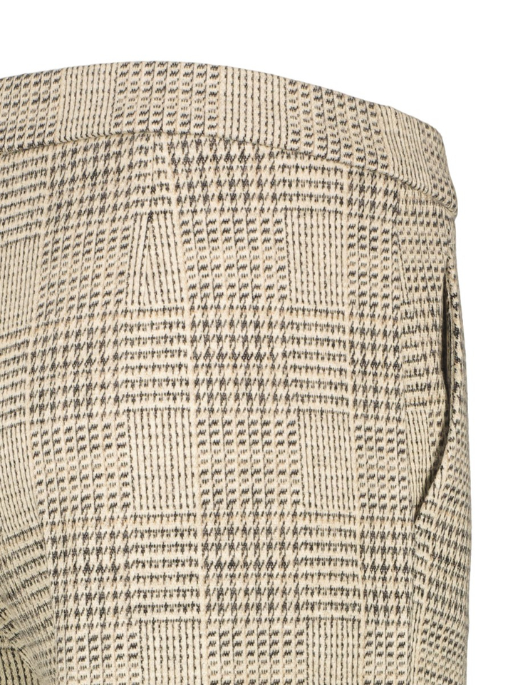 Beige broek in ruitmotief Renee Raffaello
