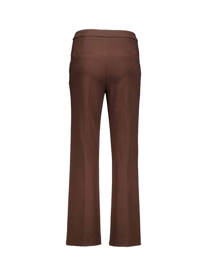  Bruine broek met fijne streep RENEE 6774 Raffaello Rossi
