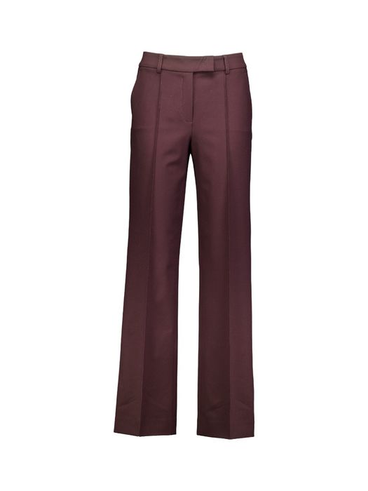 Bordeaux geklede broek met plooi Yvi Raffaello Rossi