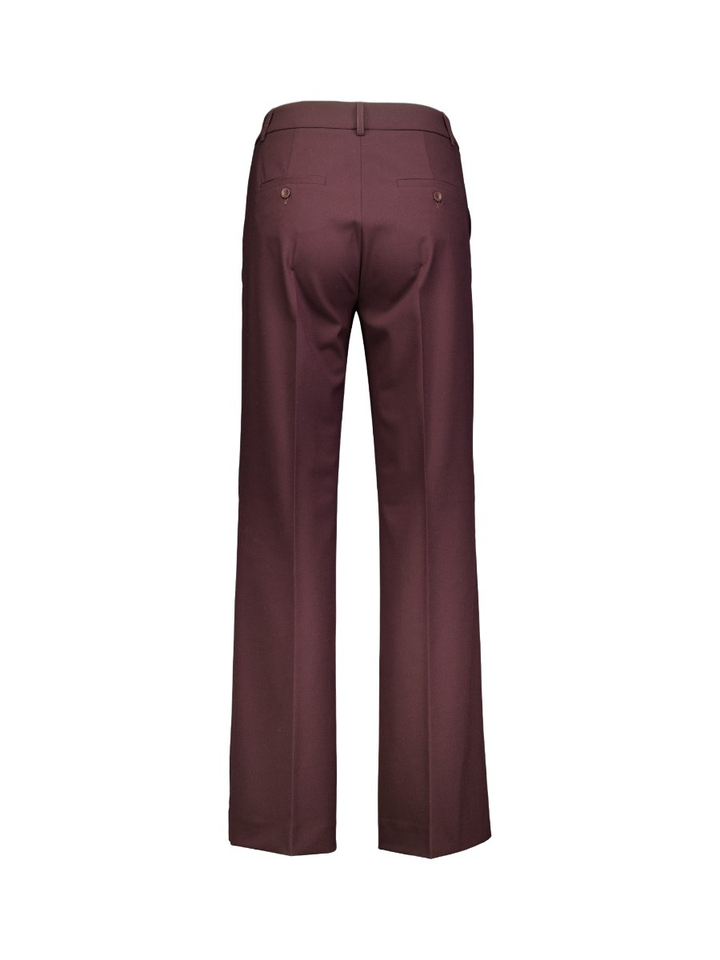 Bordeaux geklede broek met plooi Yvi Raffaello Rossi