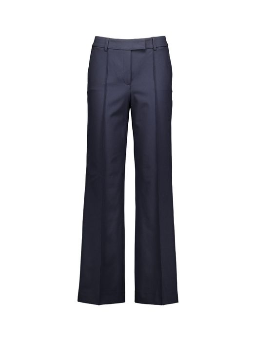 Donkerblauwe geklede broek met plooi Yvi Raffaello Rossi