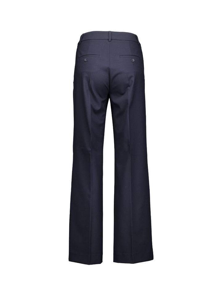 Donkerblauwe geklede broek met plooi Yvi Raffaello Rossi
