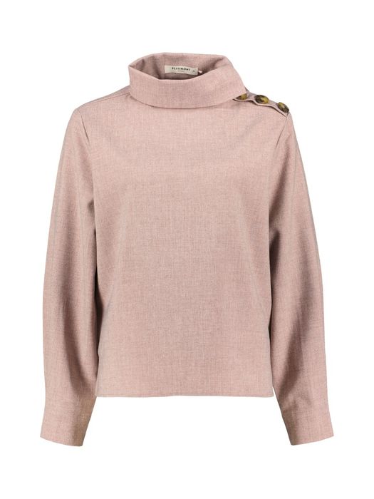 Roze blouse met assymetrische kraag SHAUN Beaumont