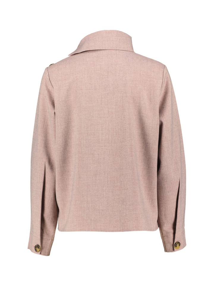 Roze blouse met assymetrische kraag SHAUN Beaumont