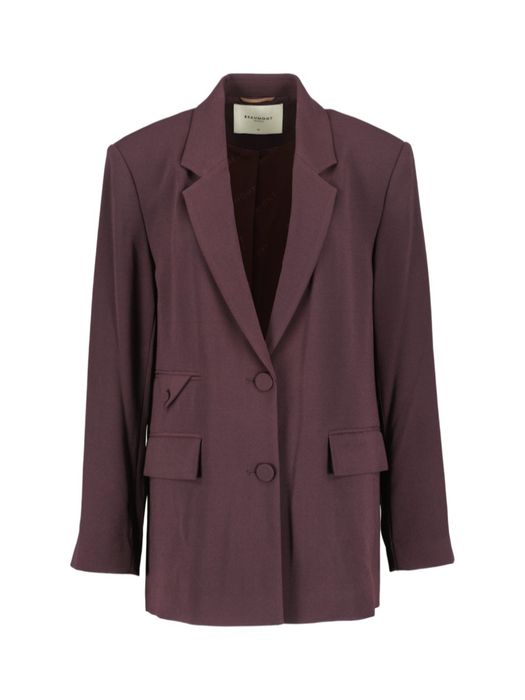 Aubergine getailleerde blazer EMMY Beaumont