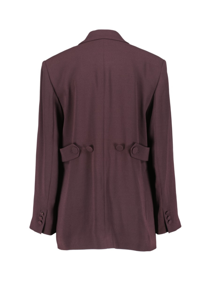Aubergine getailleerde blazer EMMY Beaumont