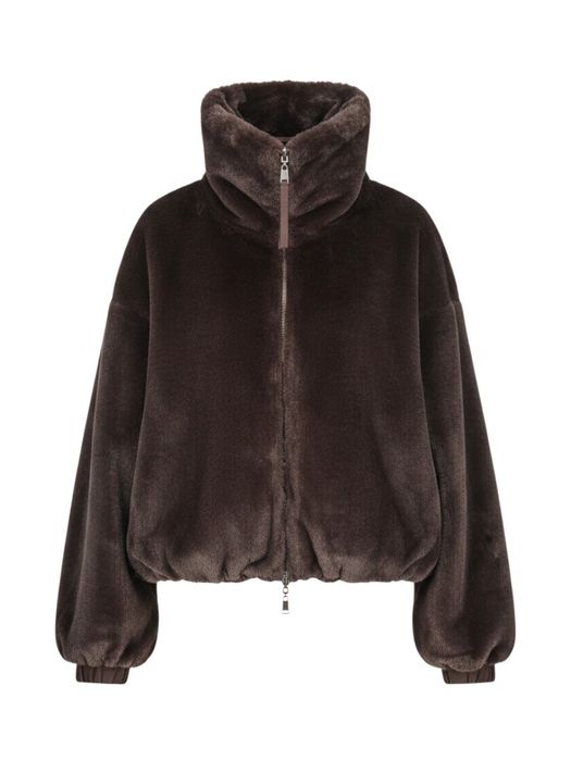 Bruine jas in faux fur Maxie Beaumont