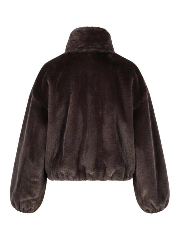 Bruine jas in faux fur Maxie Beaumont 