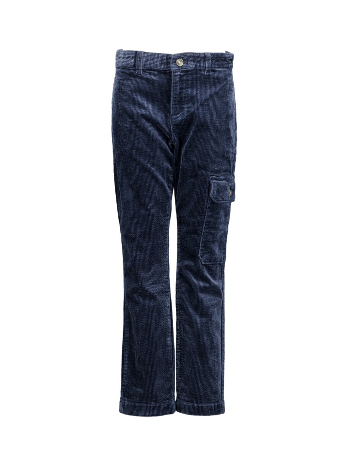 Blauwe velours cargo broek Hackett 