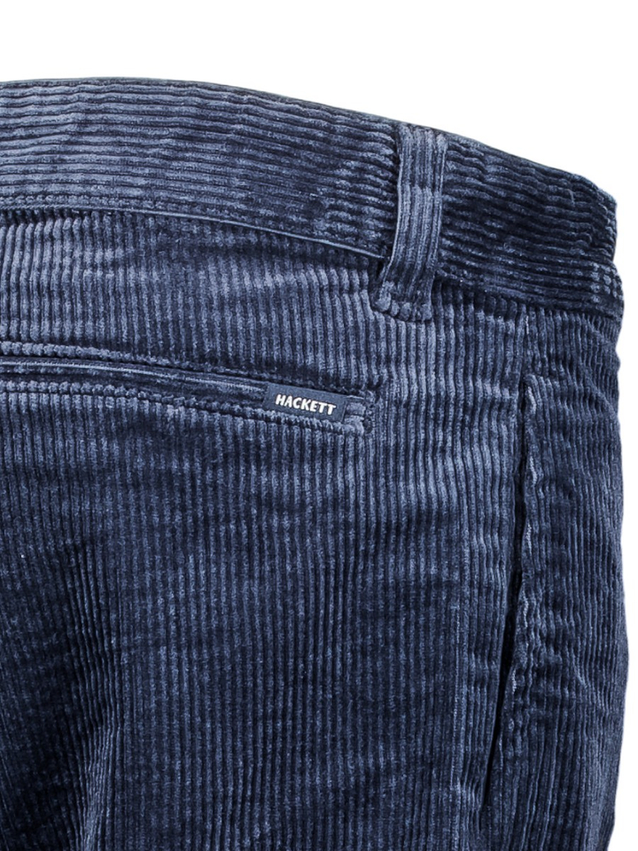 Blauwe velours cargo broek Hackett 