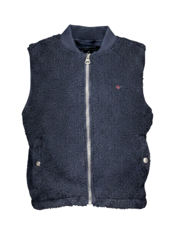 Blauwe teddy bodywarmer Hackett