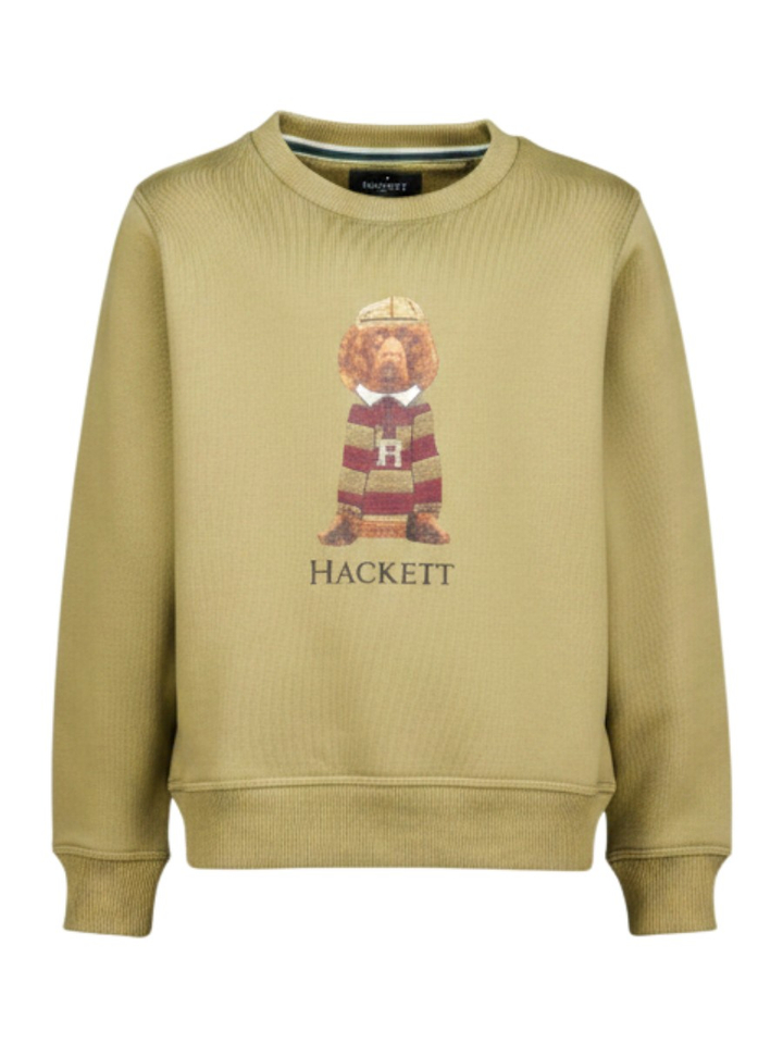 Groene sweater met prent Hackett
