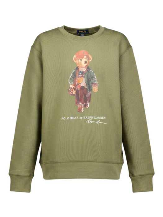 Groene sweater met beer Ralph Lauren