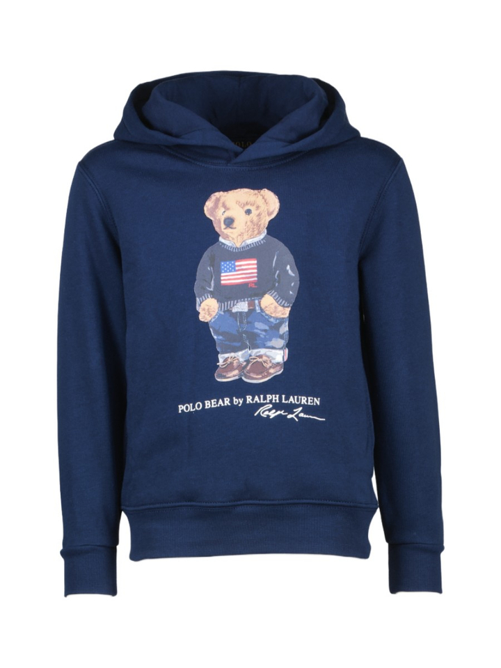 Blauwe sweater met kap Ralph Lauren