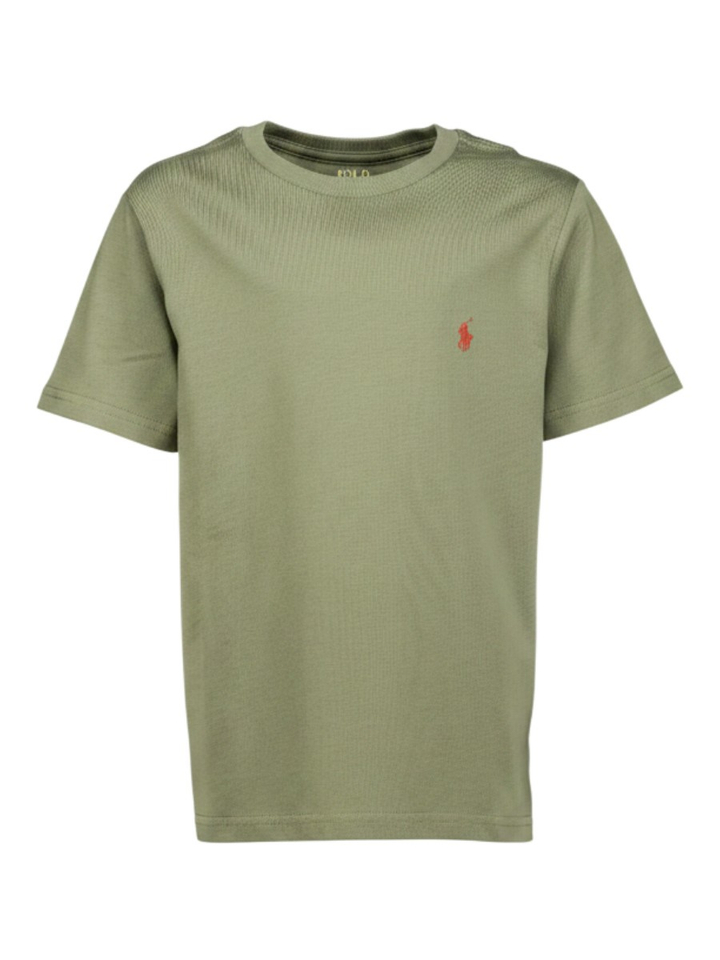 Cruise olive t-shirt met ronde hals en korte mouwen Ralph Lauren