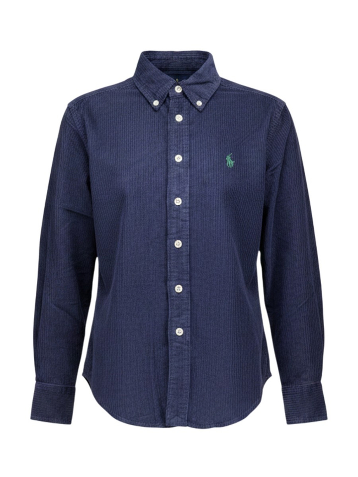 Newport navy ribfluwelen hemd Ralph Lauren