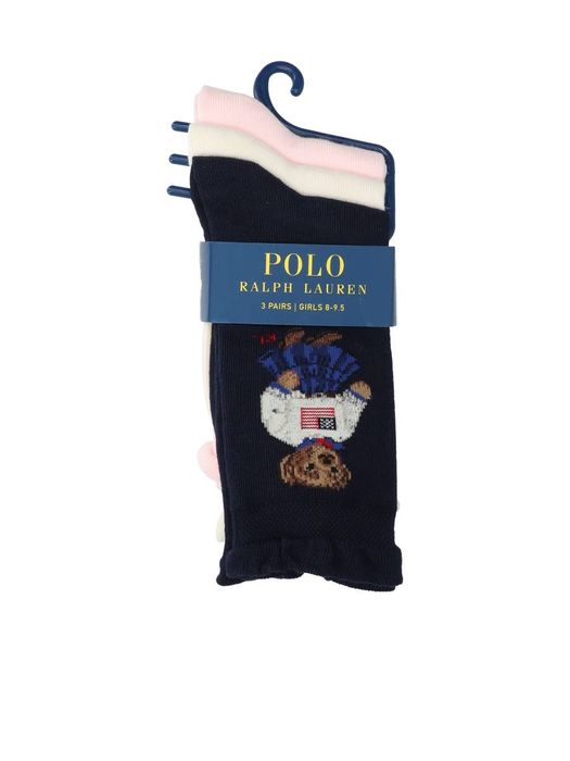Navy/ivory/blue 3- pack kousen Ralph Lauren