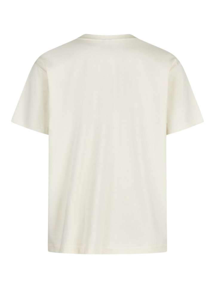 Beige katoenen t-shirt met ronde hals en korte mouwen Serial Chiller Relaxed Iriedaily
