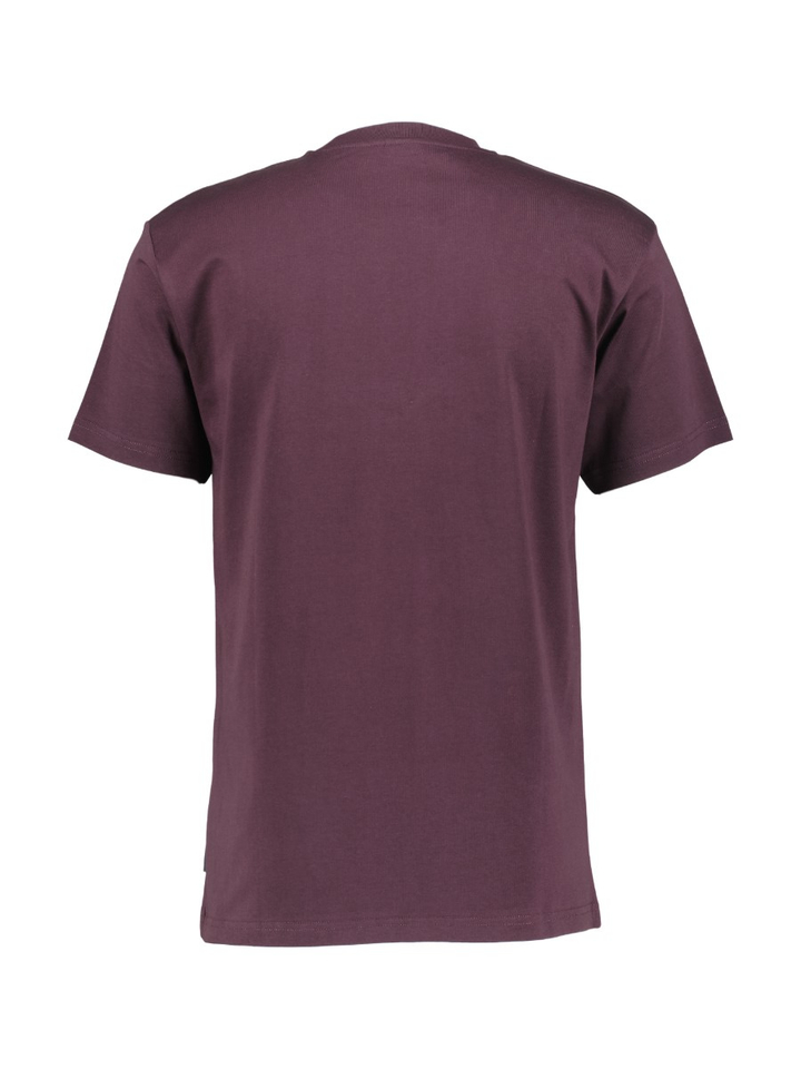 Bordeaux katoenen t-shirt met ronde hals en korte mouwen Bonacyle Iriedaily