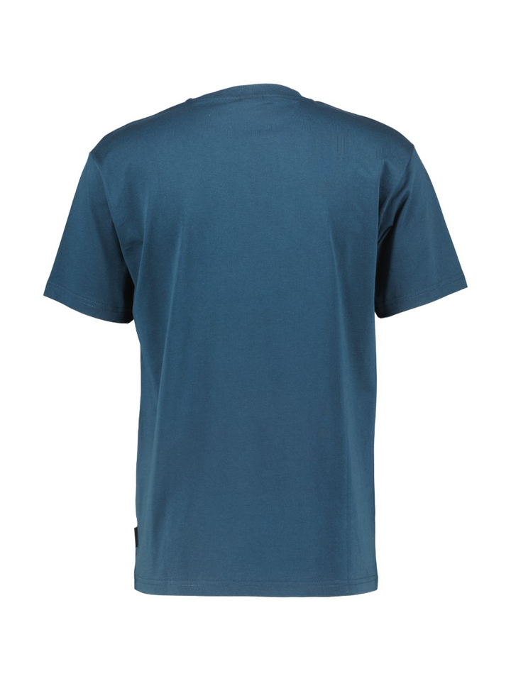 Donkerblauwe katoenen T-shirt Bonacycle Regulat Iriedaily