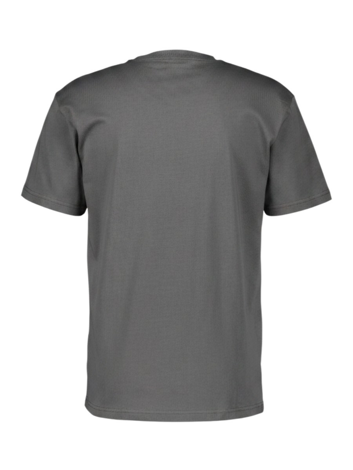 Grijze katoenen T-shirt met fiets logo Peaceride Iriedaily