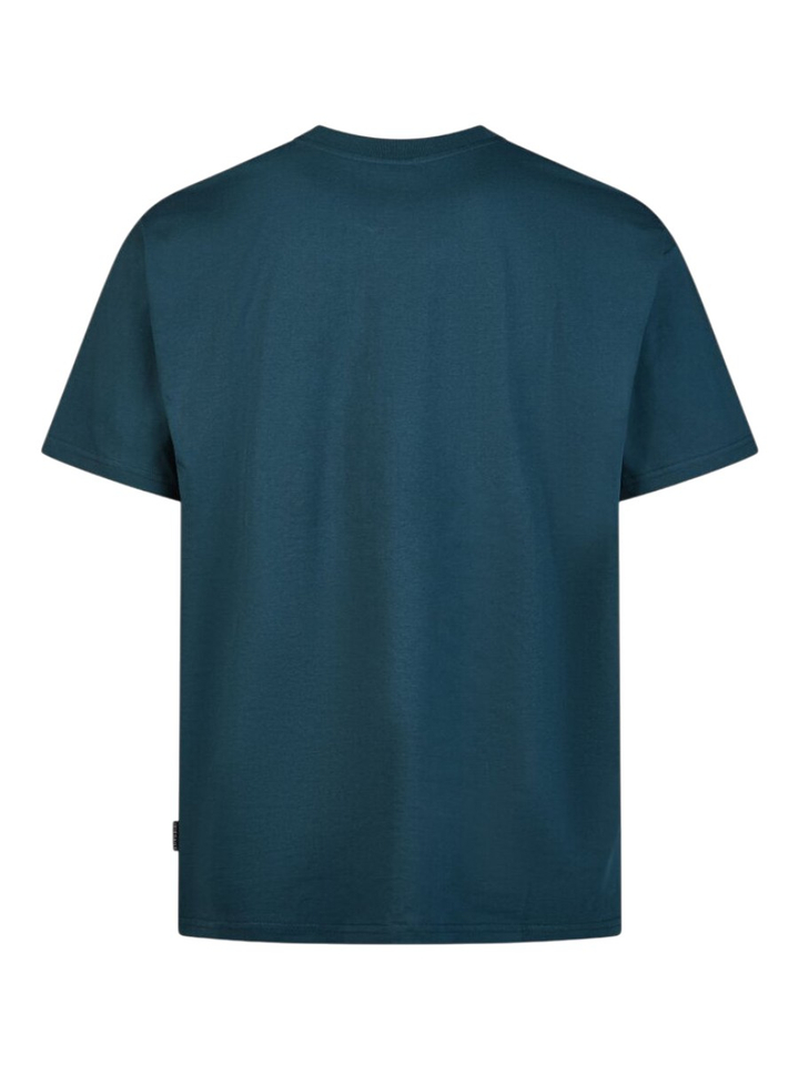 Blauwe katoenen t-shirt met ronde hals en korte mouwen I Scooter Iriedaily