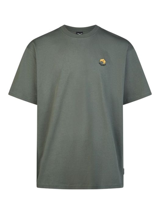 Groene katoenen t-shirt met ronde hals en korte mouwen Daily Sweets Iriedaily