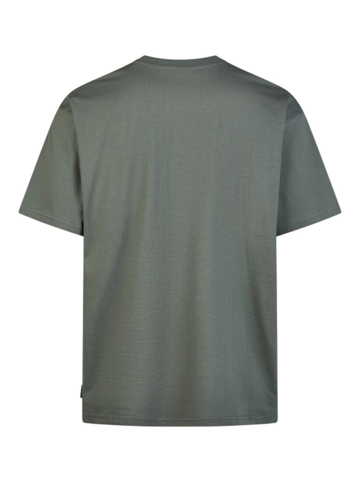Groene katoenen t-shirt met ronde hals en korte mouwen Daily Sweets Iriedaily