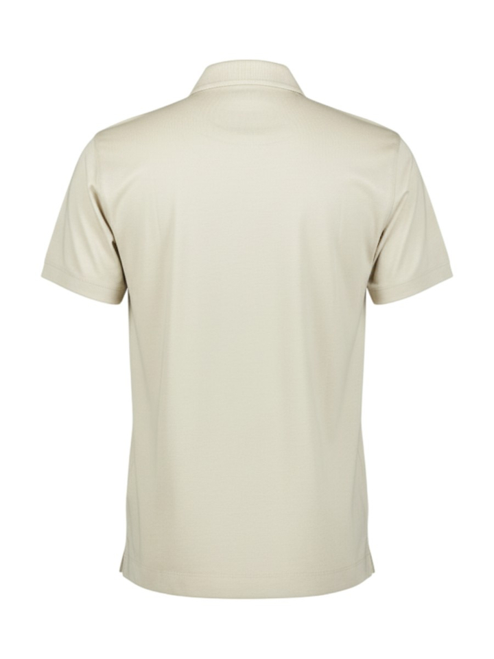 Beige polo met korte rits Hugo Boss