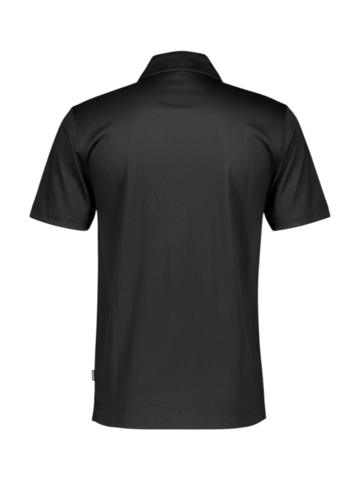 Zwarte polo met korte rits Hugo Boss 