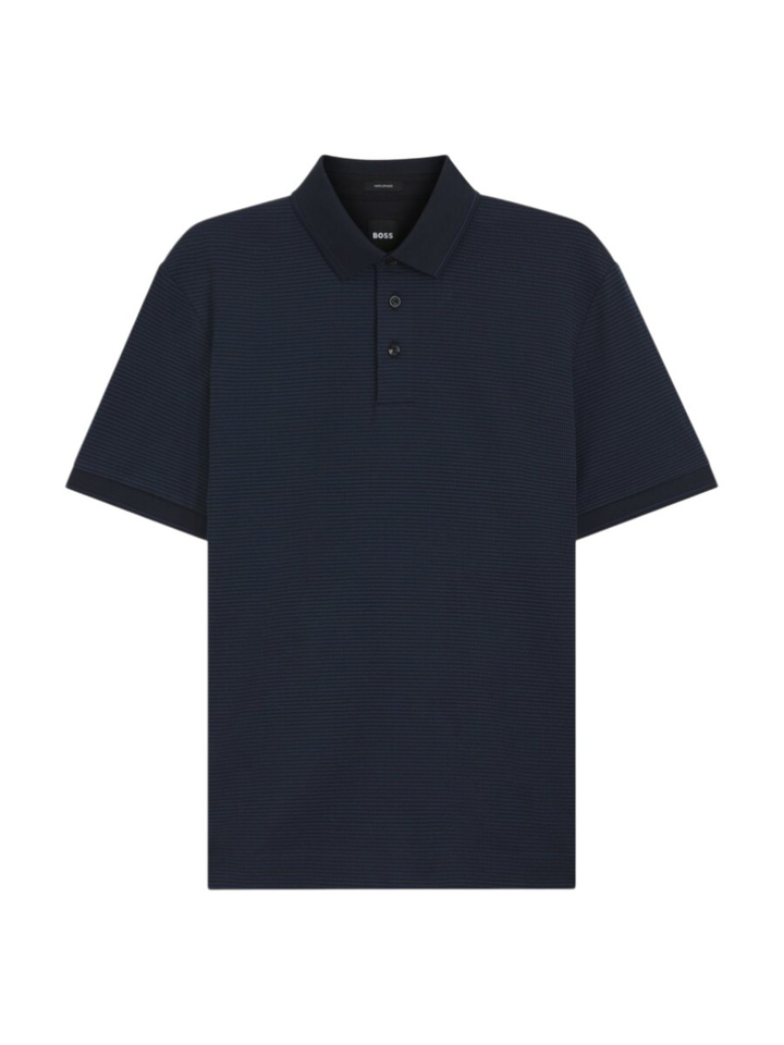 Donkerblauwe polo Parlay Boss