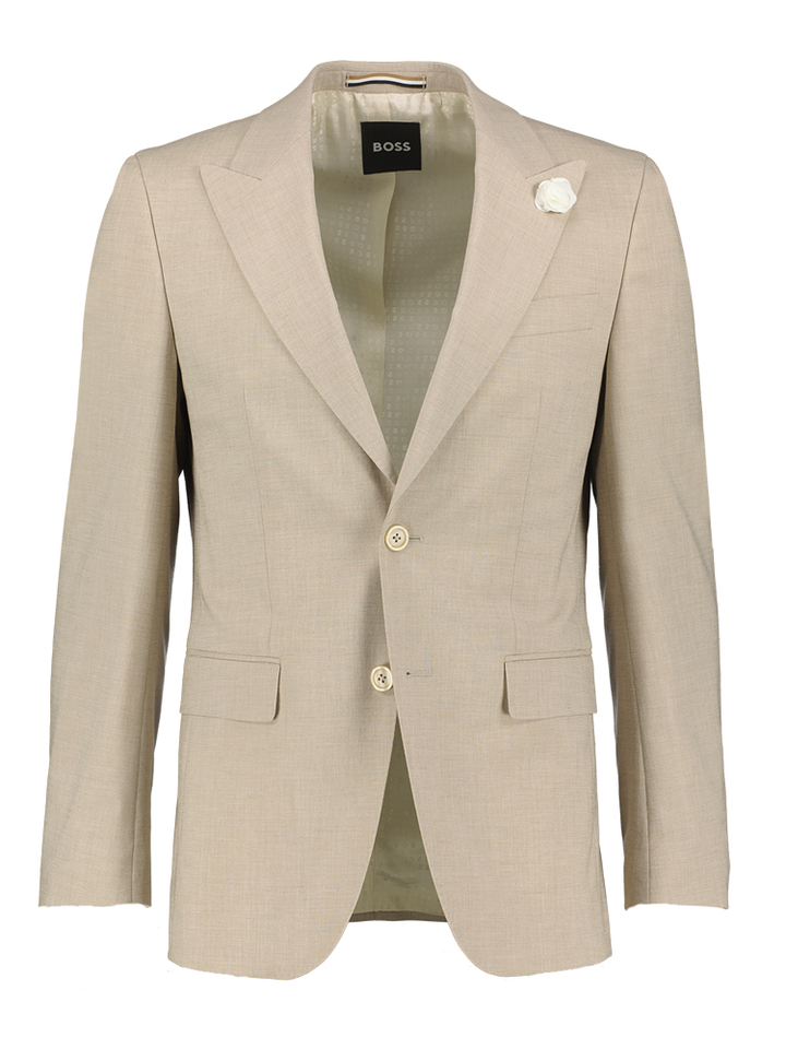 Beige geklede blazer Hutson Boss Black