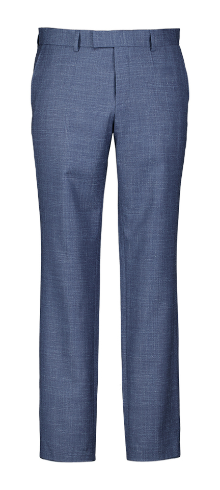 Blauwe slim fit kostuumbroek Genius Boss