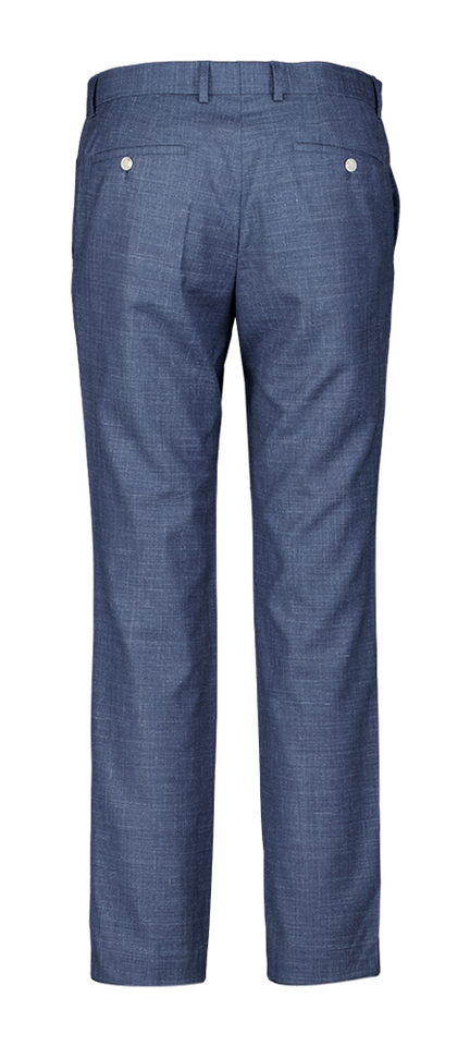 Blauwe slim fit kostuumbroek Genius Boss