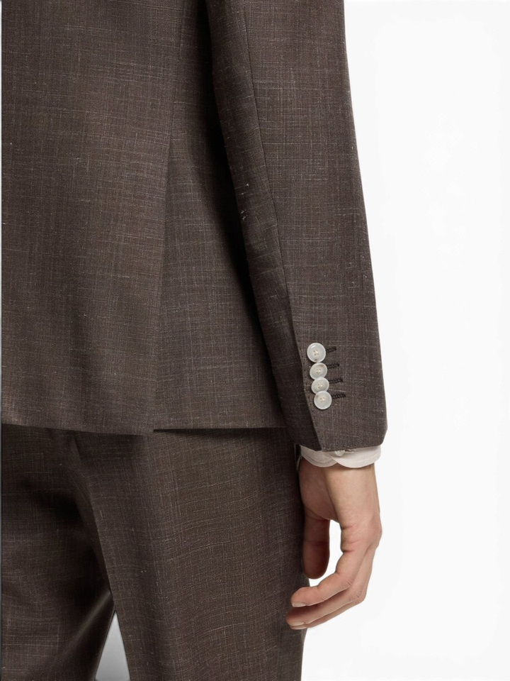Bruine kostuum blazer H Huge Boss