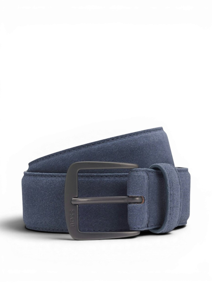 Blauwe riem in suede Hugo Boss 