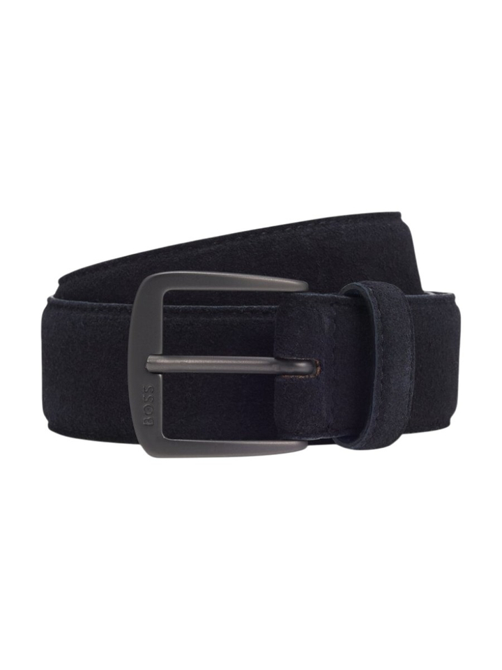Zwarte riem in suede Hugo Boss 