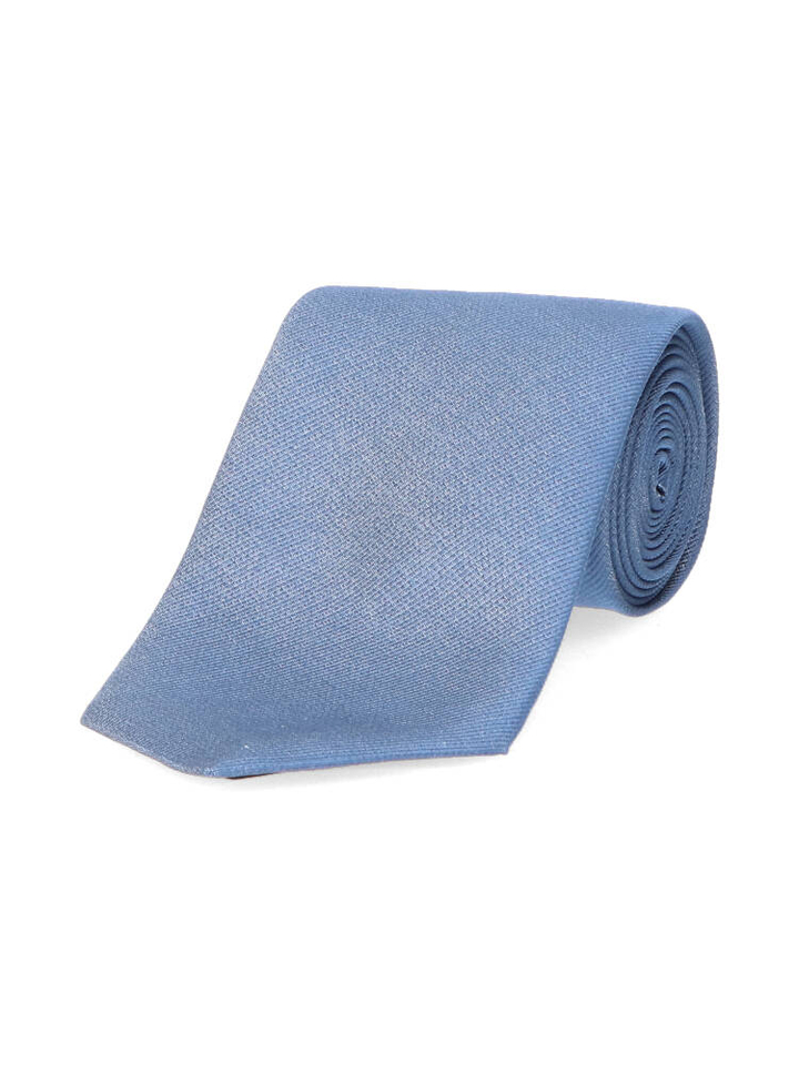 Light pastel blauwe zijde das Hugo Boss 