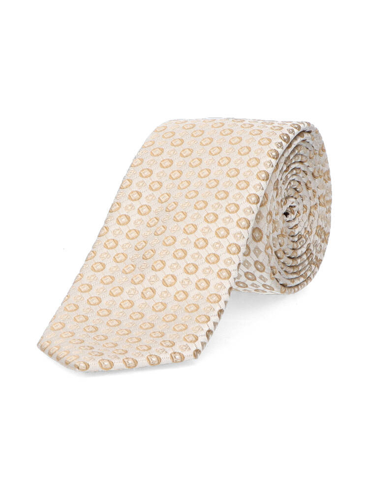 Open beige zijde das Hugo Boss