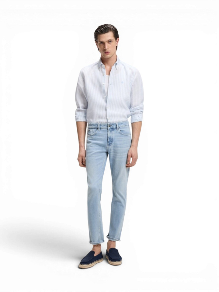 Lichtblauwe jeans boss black